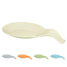 OGGI Silicone Spoon Rest for Stove Top - Jumbo Size Holds Large & Multiple Kitchen Utensils in Place, Great Spoon Rest for Kitchen Counter, Kitchen Spoon Rest, Spoon Holder for Stove, Crème
