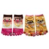 Mode Select Women's Five Toe Socks, Character, Thin, Summer, Ankle
