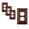 Pack of 4 Wall Plate Outlet Switch Covers by SleekLighting