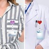 Heart Retractable Badge Holder, ID Card Clips, Badge Reel for