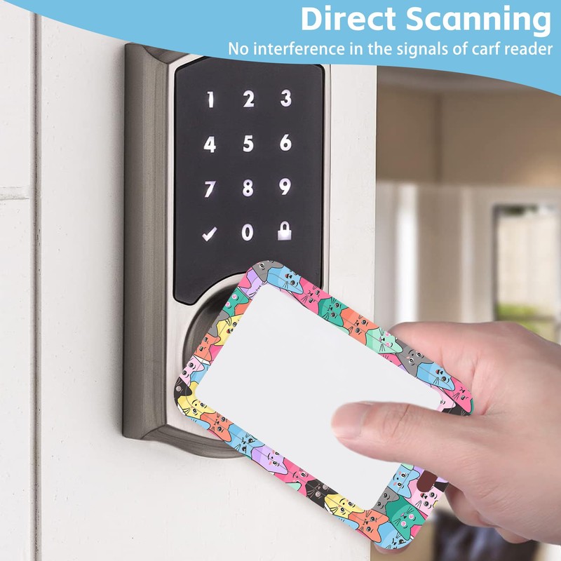 Cotsena Lanyards for ID Badges Funny Cartoon Cat Head Retractable