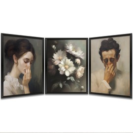 Gubrandin 3PCS Funny Bathroom Wall Art Bathroom Decor Bathroom Accessories Prints Paintings for Home Farmhouse Toilet Humor Vintage Women Men in Toilet Bedroom Wall Decor (8x10 inch，Unframed)