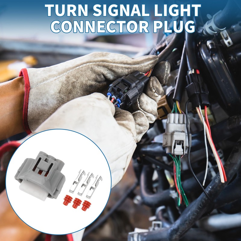 A ABSOPRO 3 Pin Turn Signal Light Connector Plug No.9098011020