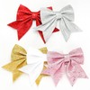 Aurasky Bows Christmas Gold, Pack of 5 Christmas Tree Bows