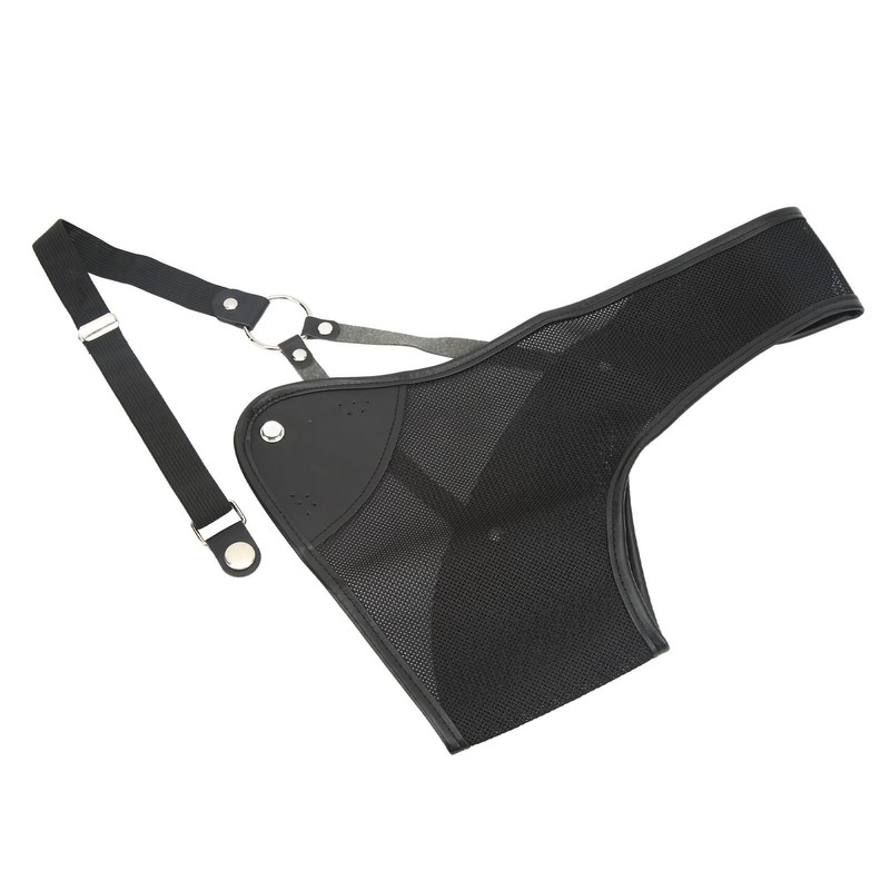 Archery Chest Guard Black PET And Cowhide Hunting Chest Protector