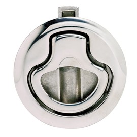 Southco Series M1-64-8 Stainless Steel 316 Flush Pull Push-to-Close Latch, Non-Locking, 0.675"-0.875" Panel Thickness, 0.98"-1.02" Grip Range