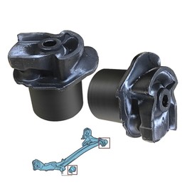 Tiny Force Rear Crossmember Axle Arm Beam Bushing Kit (Left + Right) 2 Pcs Compatible with Toyota Sienna 2004-2020, Replace 48725-08020, 48725-28080, 48725-58030. Fit the Rear Axle Arm