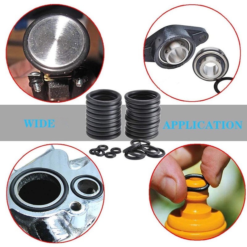 YUENTOEN 279Pcs Rubber O-Rings Kit, 18 Sizes Eyelet Sealing Gasket