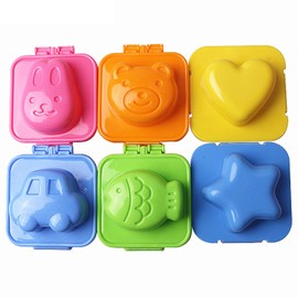 Ogrmar Cartoon Cute Egg Mold Sushi Rice Decorating Mould (6 pcs)