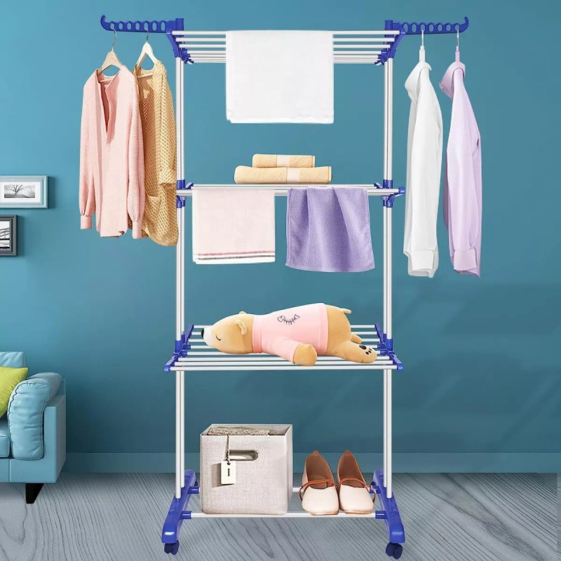 CL Tendedero Plegable De Ropa Retractil Reforzado Para Interior