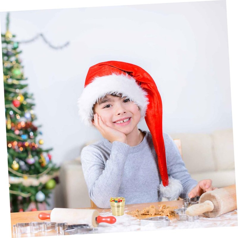 Ciieeo Decorative Plastic Bucket Small Treat Bucket for Birthday Party