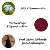 Daloual 6X Geschirrtuch/Küchentuch/Putztuch/Poliertuch aus 100% Baumwolle orange