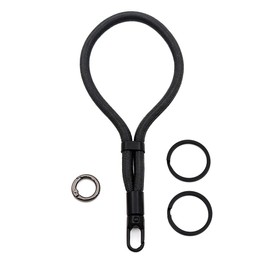 TTYY Adjustable Wristlet Keychain for Car Keys,Sturdy Wrist Bracelet for Women Men,Soft Keychain Holder Wouldn’t Slide Off (BLACK)