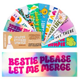 Mabie Swan - 10 Pieces Car Bumper Sticker, Vinyl Waterproof Sticker, Sticker for Car, Sticker for Truck, 9in x 3in (Car Stickers)