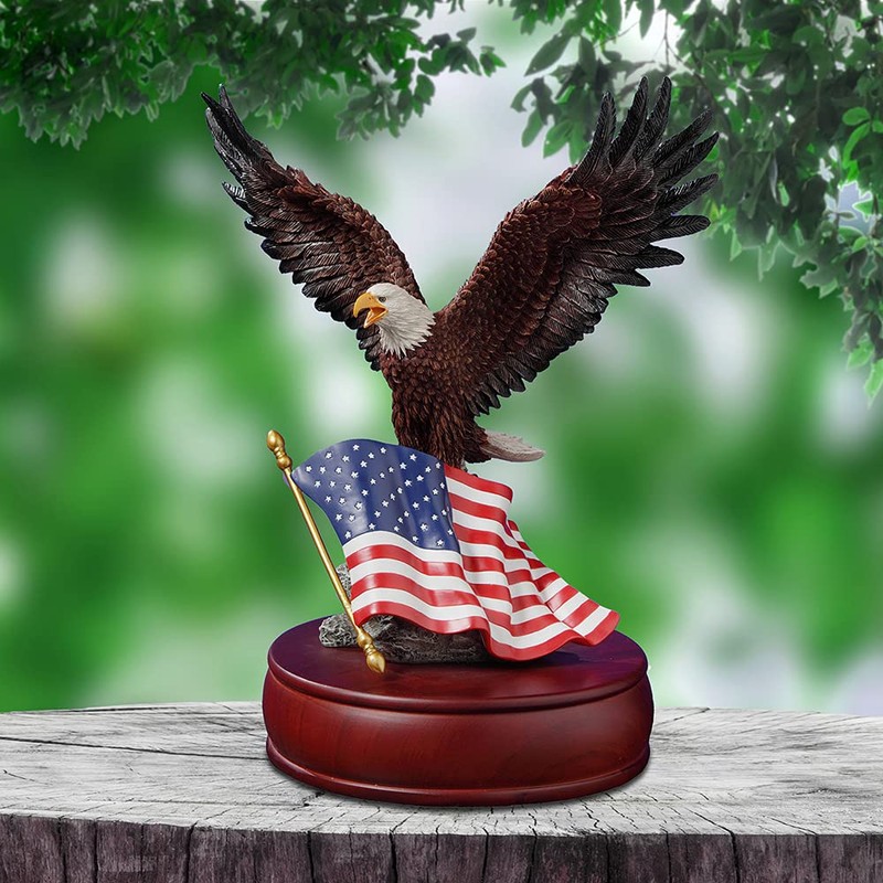 The San Francisco Music Box Company American Eagle Muscial Figurine