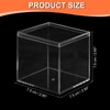 PATIKIL Acrylic Box with Lid 2.95" x 2.95" x 2.95",