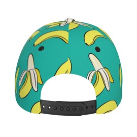 YXYKEI Bananas On Green Baseball Cap Men Women Dad Hat Classic Fashion Adjustable Plain Hat for Running Workouts and Outdoor Activities All Seasons