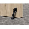 QCAA Solid Brass Drop Down Door Stop, 4", Oil Rubbed