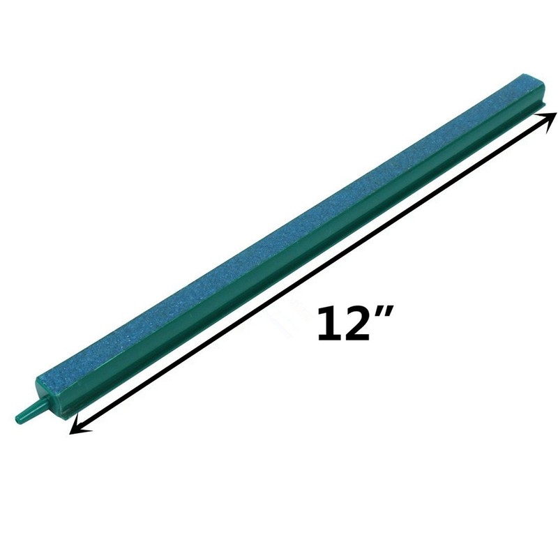 XMHF 12" Aquarium Tank Aeration Green Plastic Casing Bubble Air