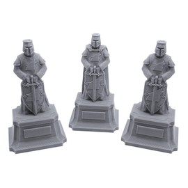 EnderToys Ulvheim Statues on Pedestals by Terrain4Print, 3D Printed Tabletop RPG Scenery and Wargame Terrain for 28mm Miniatures
