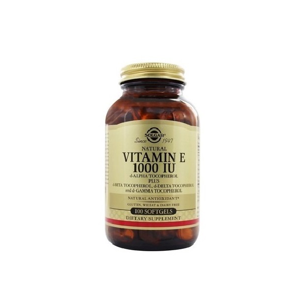 Solgar Vitamin E 1000IU 100 Softgels