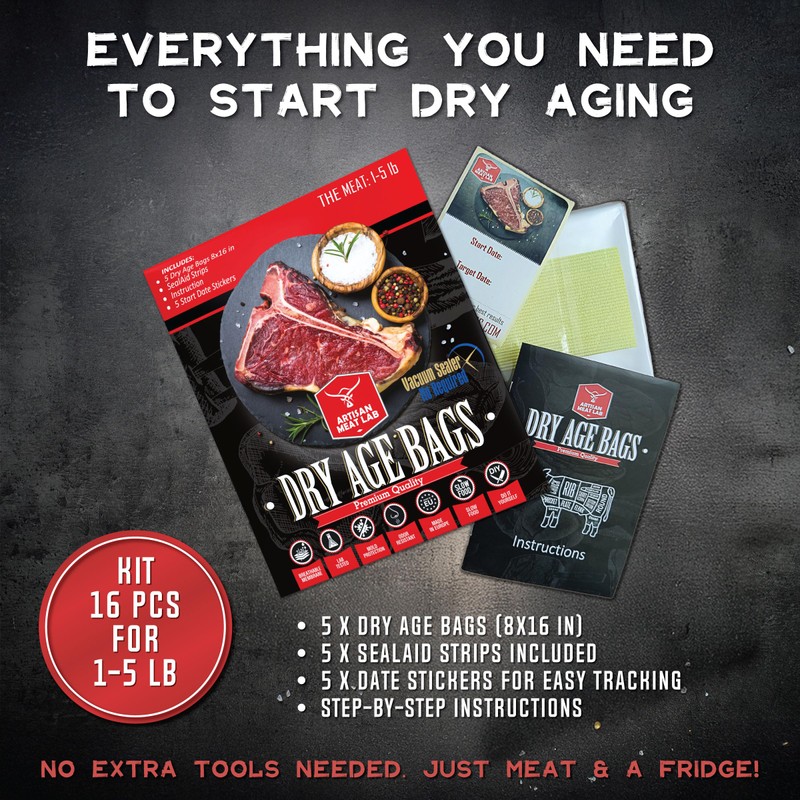 Dry Age Bag for Beef Steak. Easily Create Delicious DIY