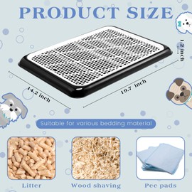 Mifoci 1 Pcs Dog Pee Pad Holder Potty Tray Portable Dog Litter Box Toilet Training for Indoor Outdoor Small Medium Large Pet Puppy