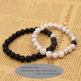 KSQS Couple Distance Bracelets for Lovers Healing Balance 8 mm Beads for Christmas Birthday Valentine