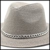 White Fang CZ184 Hat, Medium Folding Hat, Straw Brim Hat,