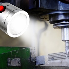 Magnetic Work Light, LED Machine Light with Flexible Gooseneck and Magnetic Base, LED Work Light 5W 24V Workshop Tool Lamp Lathe, Workbench