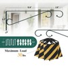 Plant Hangers Outdoor (2 Pack-15.4 Inch Blackish Green) Plant Hooks