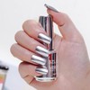 Silver Nail Polish, Metallic Mirror Effect, Metal Long-Lasting Non-Peelable Nail