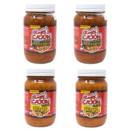 Etouffée Sauce (2) & Creole Sauce (2) Fully Cooked Sauces Variety Pack 16 oz Ragin' Cajun