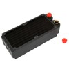 Cooling Radiator Double Layers 8 Pipes G1/4 Thread Double Fans