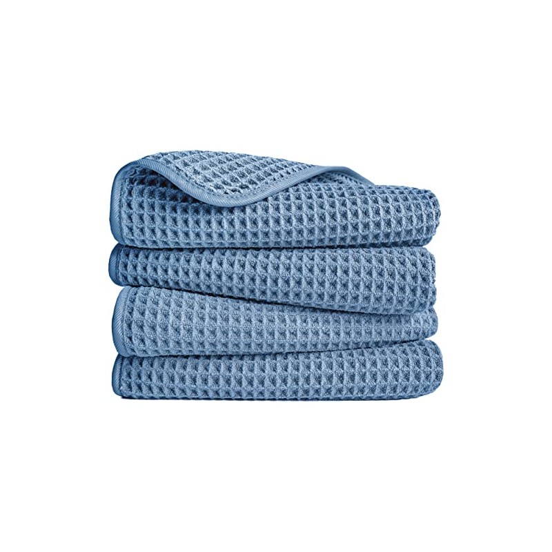 Polyte Toalla de Manos Microfibra Waffle Secado Rápido 430 gsm