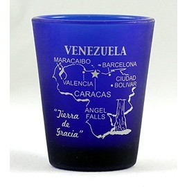 Venezuela Cobalt Blue Frosted New Shot Glass
