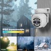 Camara de Seguridad WiFi para Exteriores, 4MP FHD Cámara de