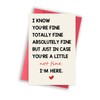 Funny Encouragement Cards for Women Men, Sweet Thinking of You