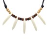 Scddboy Caveman Necklace,Jungle Necklace,Bone Tooth Necklace for Indian Tribe Prayer