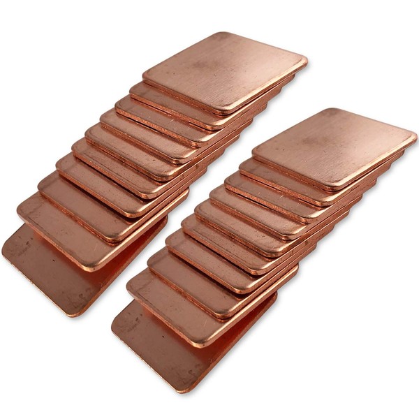 Copper Platelets [20 x 20 x 1 mm] [Pack of