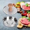 Fdit - Juego de 2 moldes antiadherentes para hamburguesas de