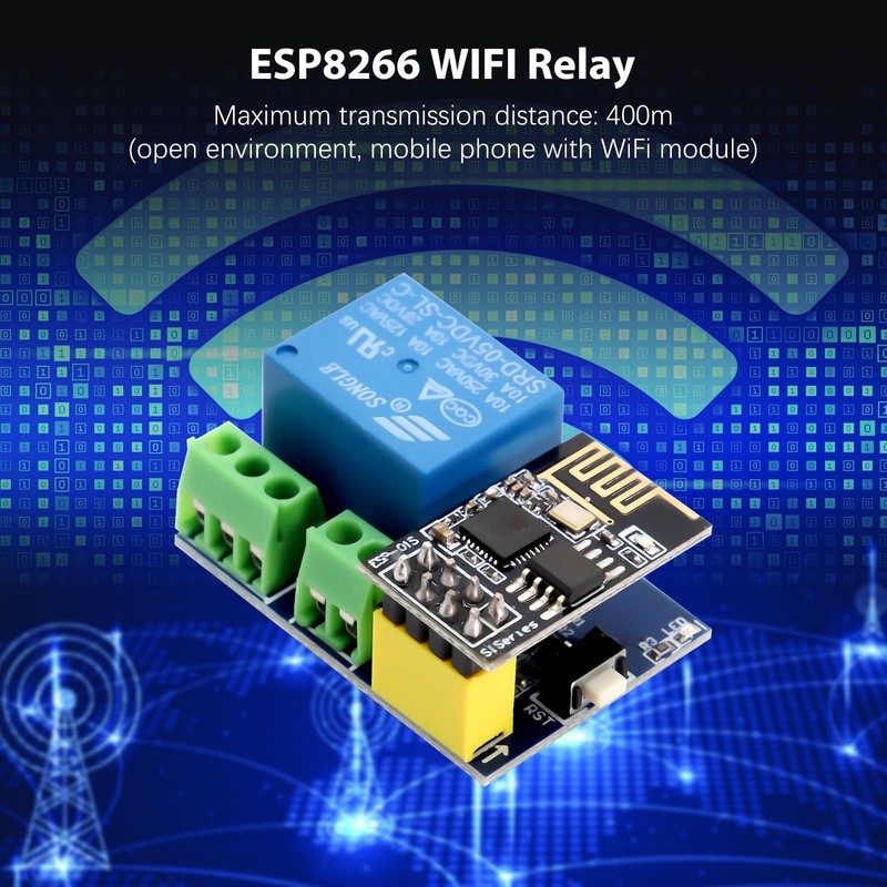 ESP8266 Relè AYWHP ESP-01 WiFi Relay Modulo 5-12V ESP8266 Modulo