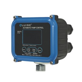 Luise P10 Electronic Pressure Switch 0.5–9.5 Bar with LCD Display, Adjustable Settings, Dry-Run Protection, Manual & Timed Modes for Fluid Systems – L684.0000
