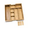 Lipper International 8882 Bamboo Wood Expandable to 18-3/4" Flatware Drawer