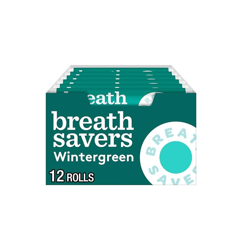 BREATH SAVERS Wintergreen Sugar Free Breath Mints Rolls, 0.75 oz