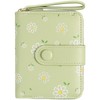 Farcauo Cartera Pequeña Con Estampado De Margaritas verde claro Cartera