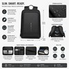 Slim Laptop Backpack for Work & Travel – Water-Resistant 15.6-Inch