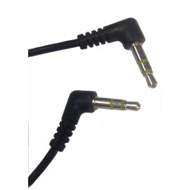 SiriusXM 3.5mm Right Angle Auxiliary Audio Cable Aux Cord for iPhones, Smartphones, Radio