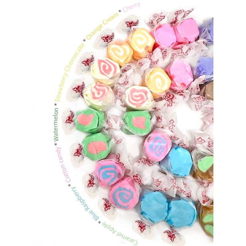SweetGourmet Assorted Salt Water Taffy | Boardwalk Flavors Collection |