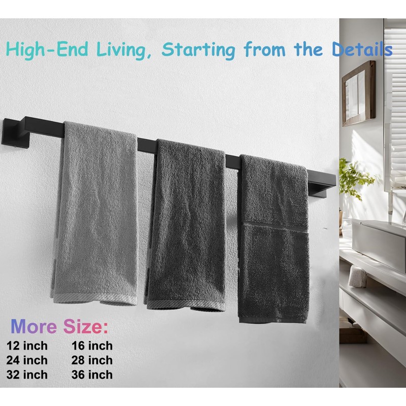 36 Inch Towel Bar for Bathroom 12/16/24/28/32/36 Inch Kitchen Towel